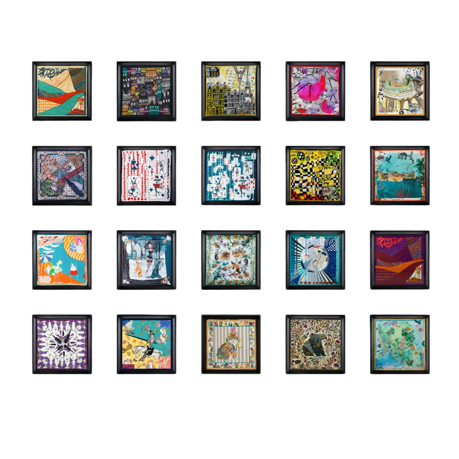 Wow World Of Wonder 20-Piece Framed Art Collection - Silk image