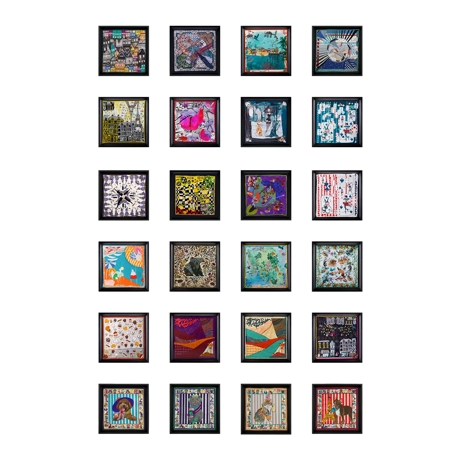 Wow World Of Wonder 24-Piece Framed Art Collection - Silk