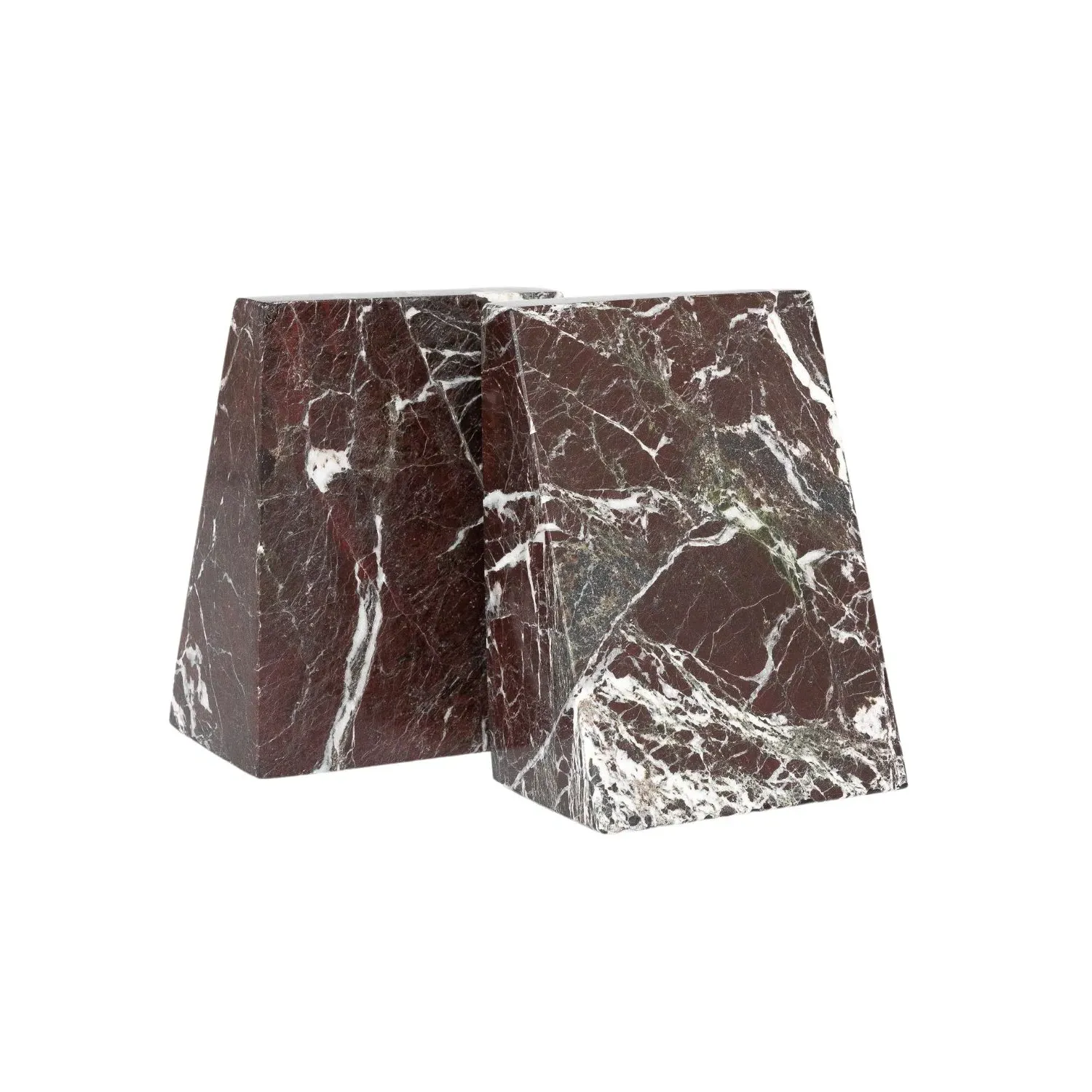 Eli Marble Bookends - Red image