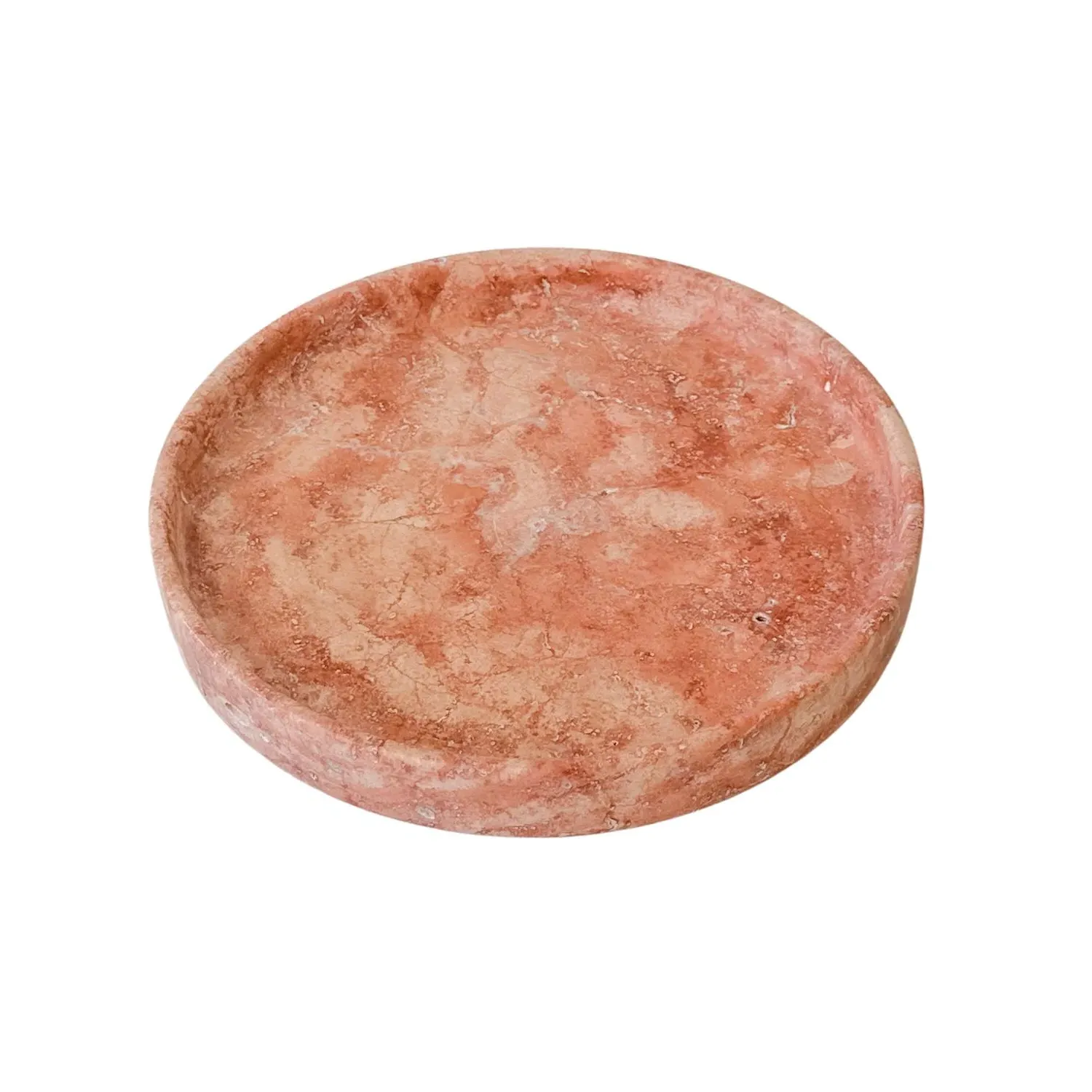 Raya Round Tray - Red, Travertine image