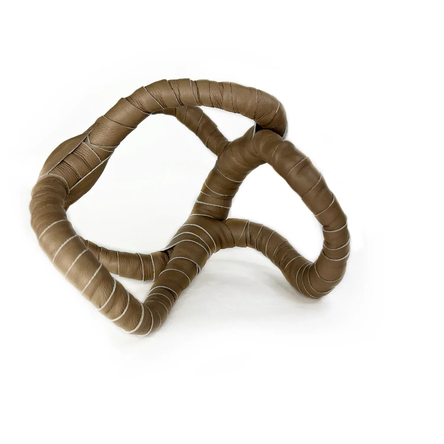 Intertwined Leather Home Accent - Brown