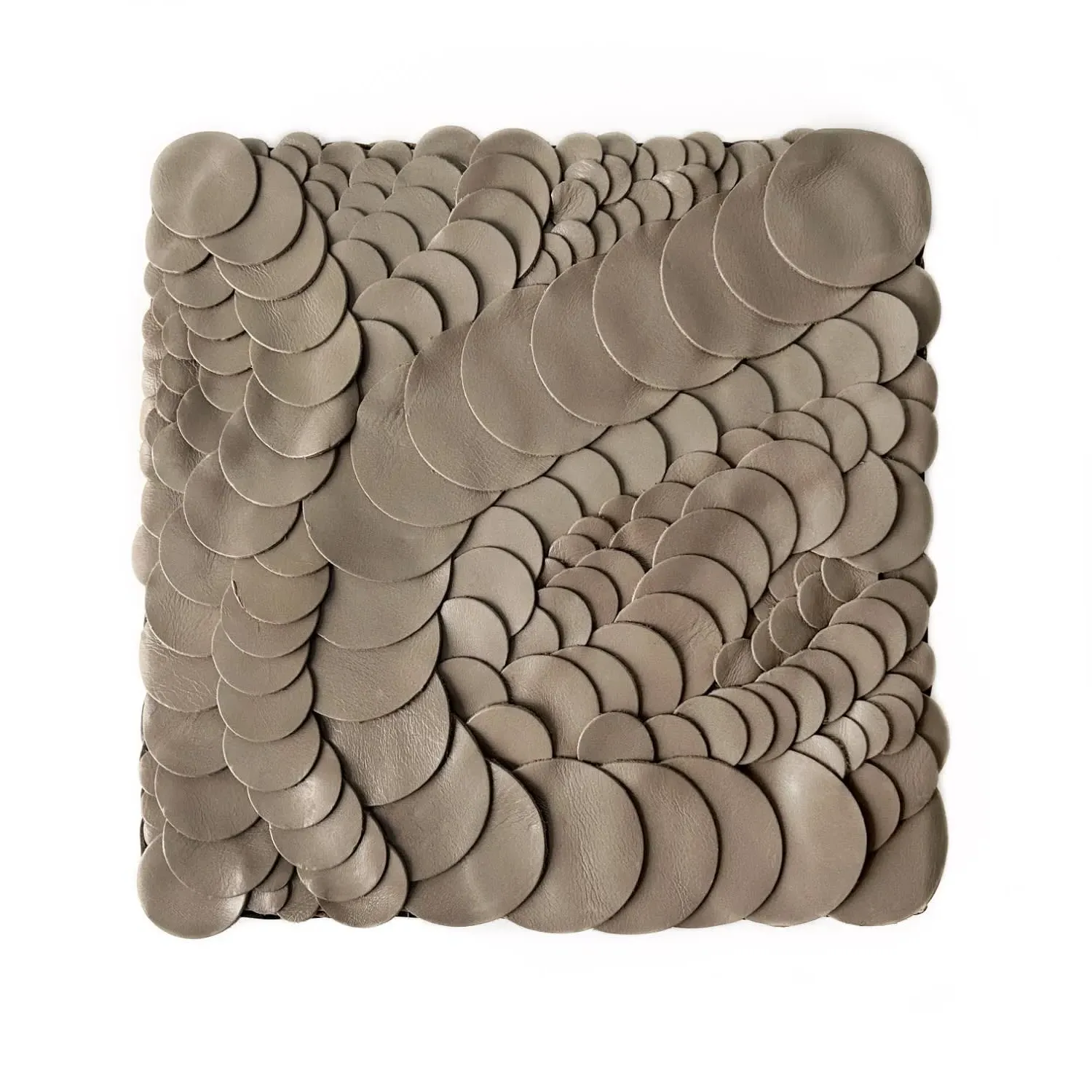 Ripple Leather Wall Decor - Black image