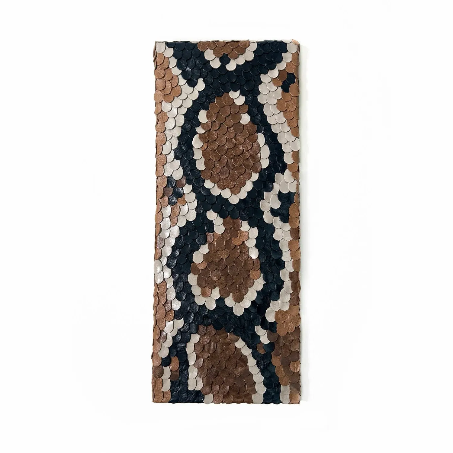 Snake Skin Leather Wall Art - Brown, Leather image