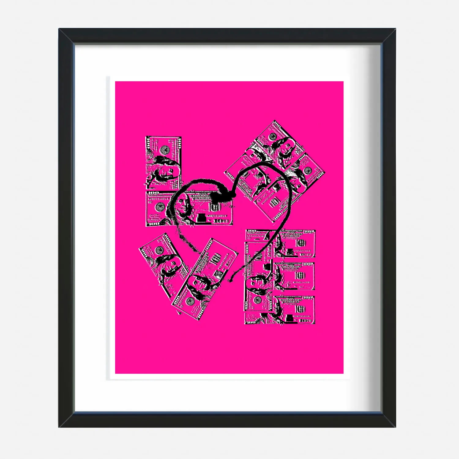 Priceless Limited Edition Art Print 8x10 - Black, Pink