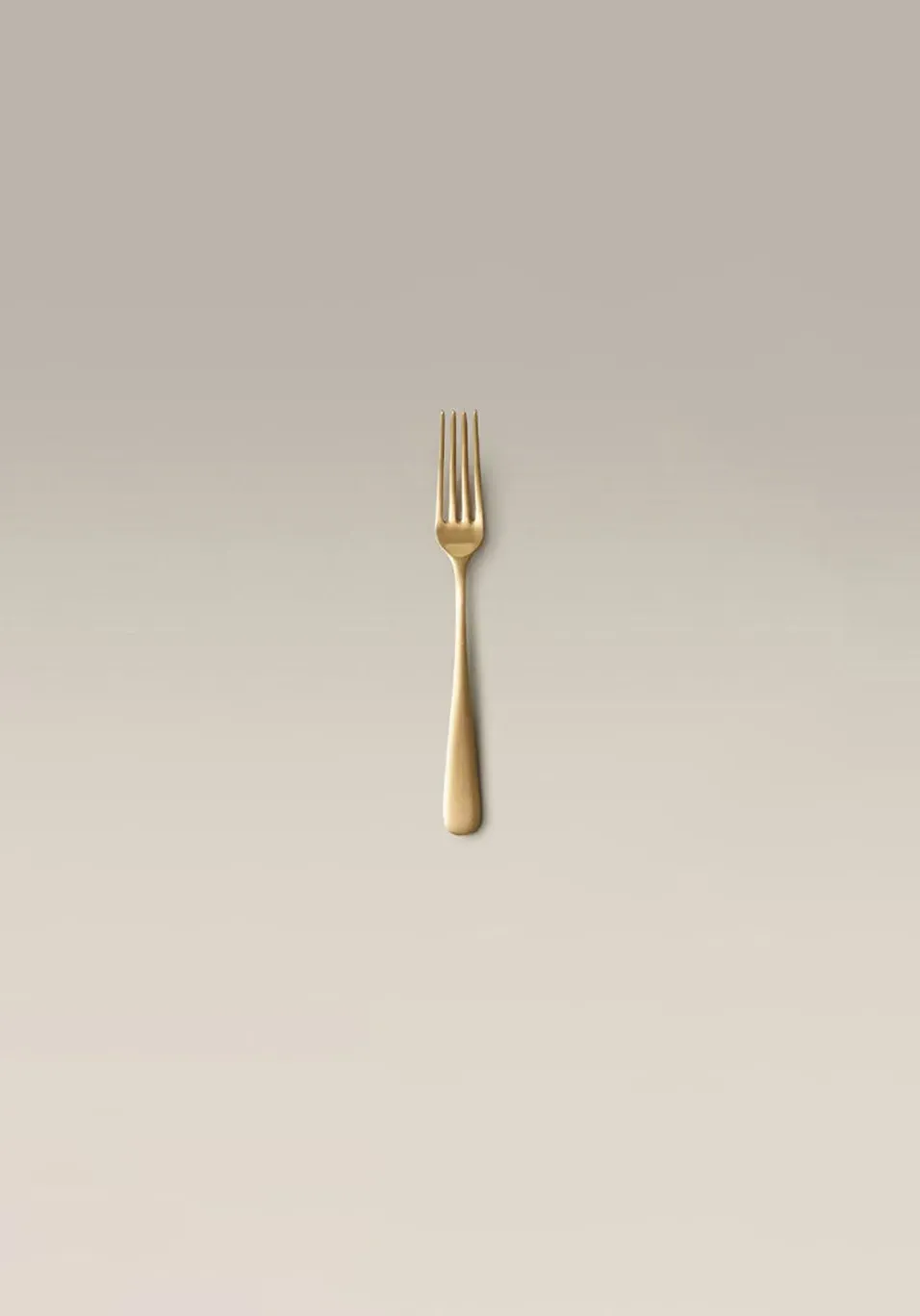 Small Fork - Matte Gold