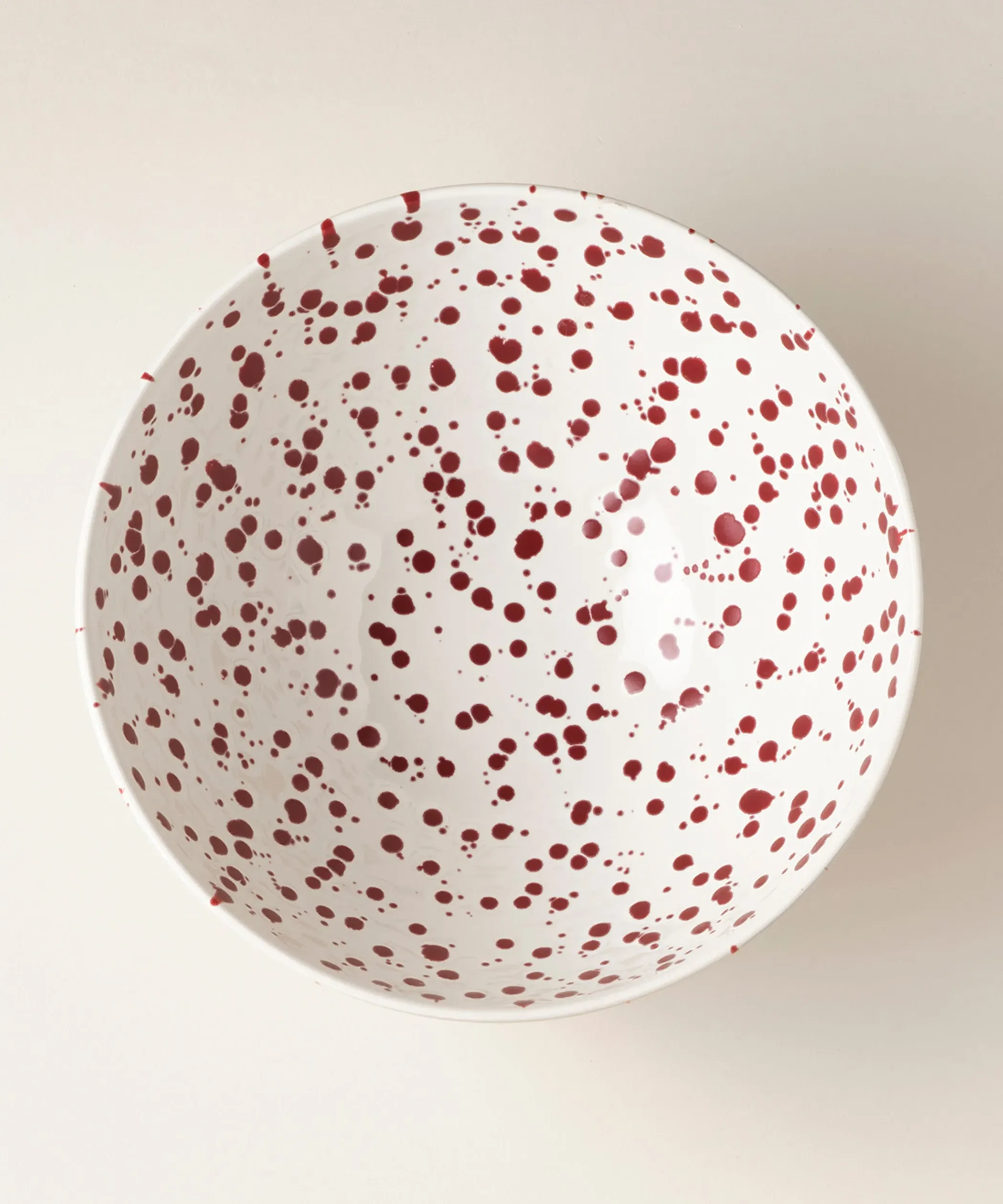 Splatter High-Edged Serving Bowl