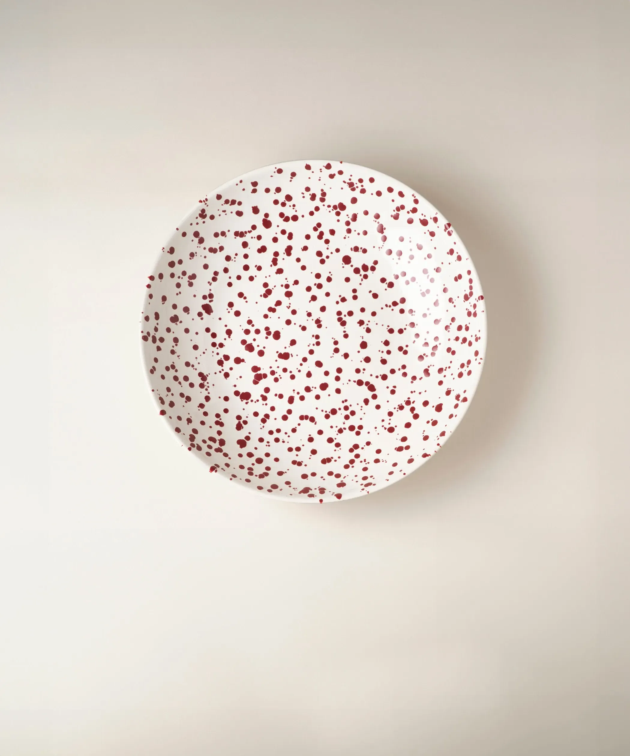 Splatter Low Serving Bowl