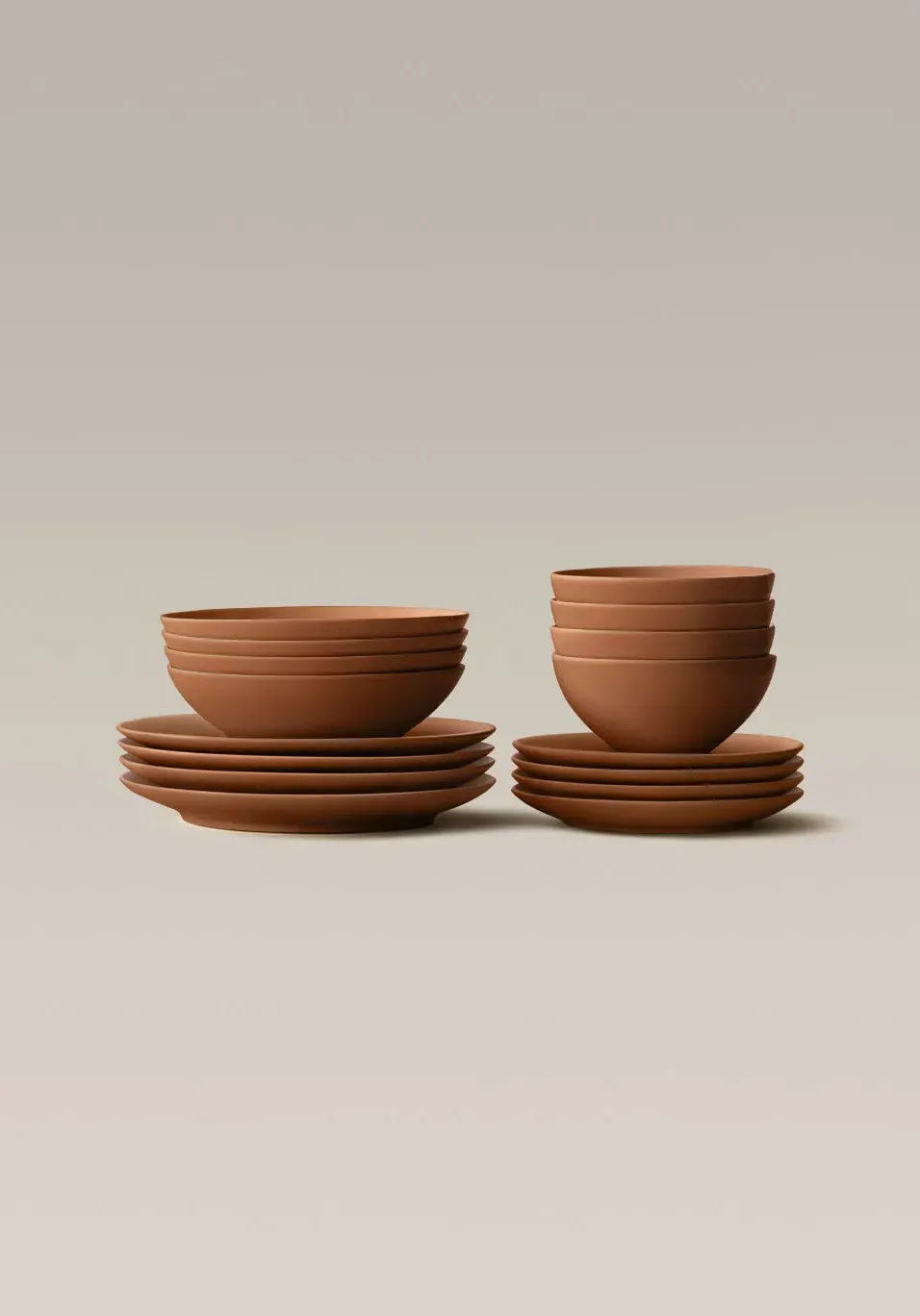 Core 16-Piece Dinnerware Set - Canyon, Ceramic
