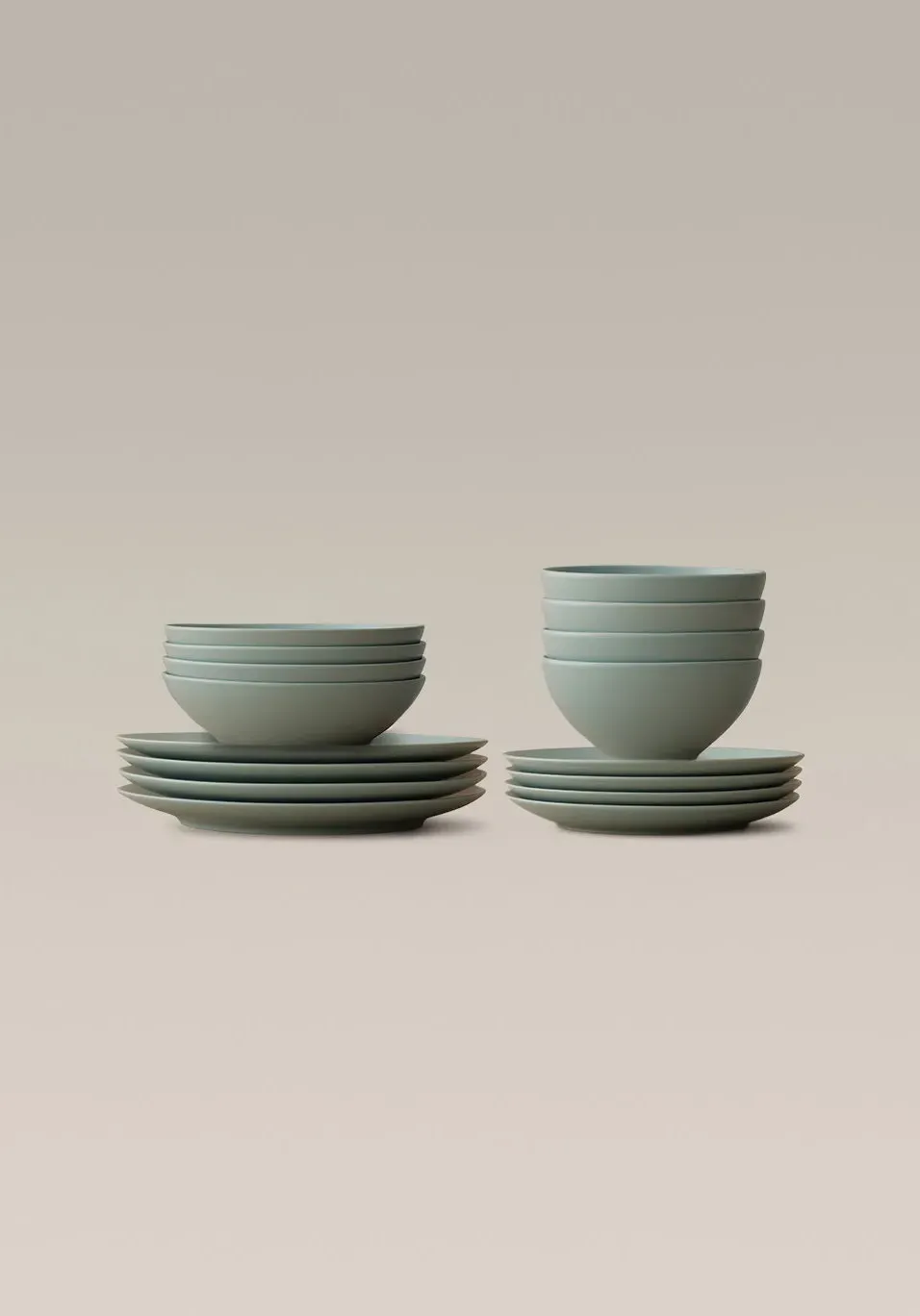 Core 16-Piece Dinnerware Set - Palm, Ceramic