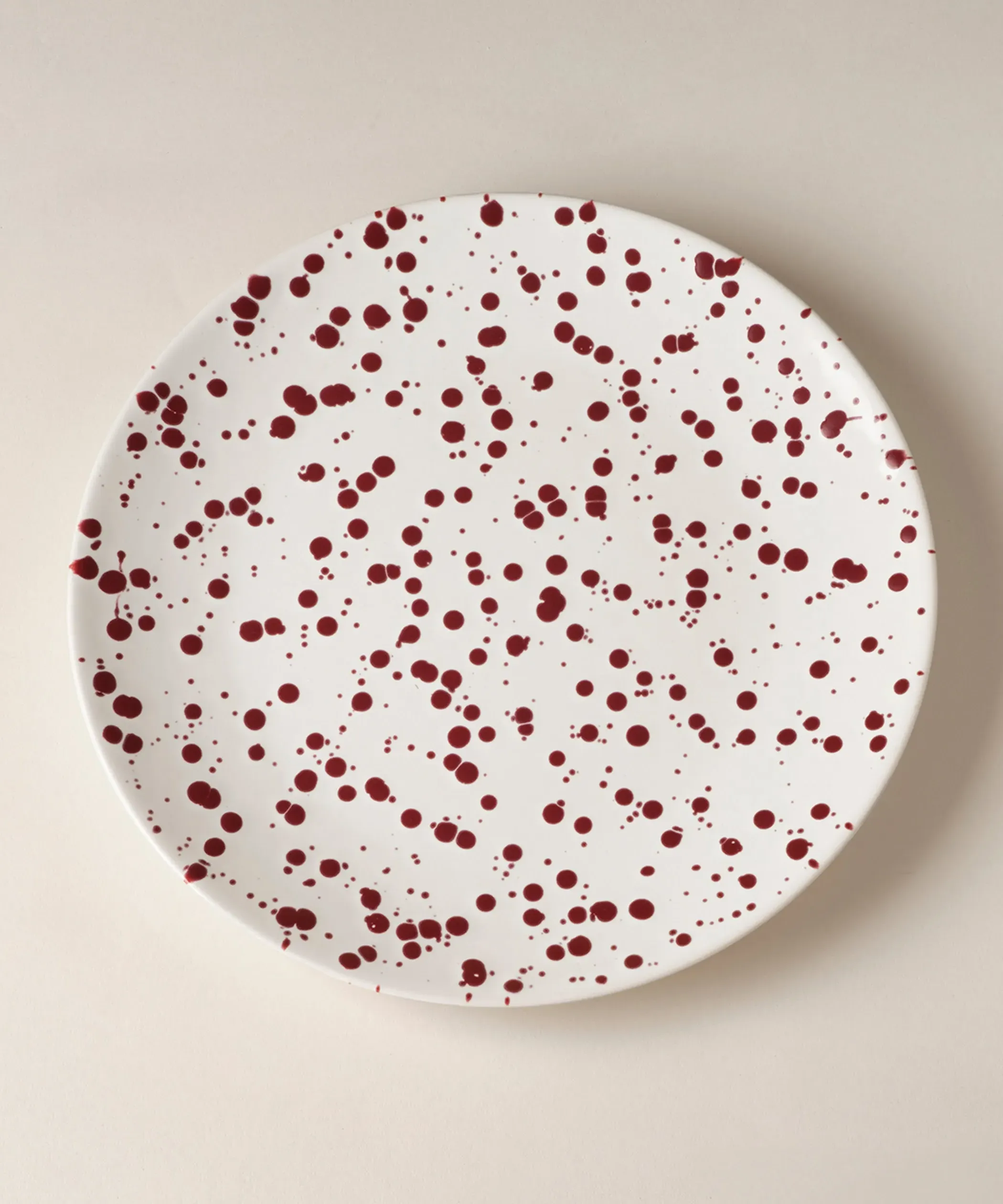Splatter Big Plate - Plum