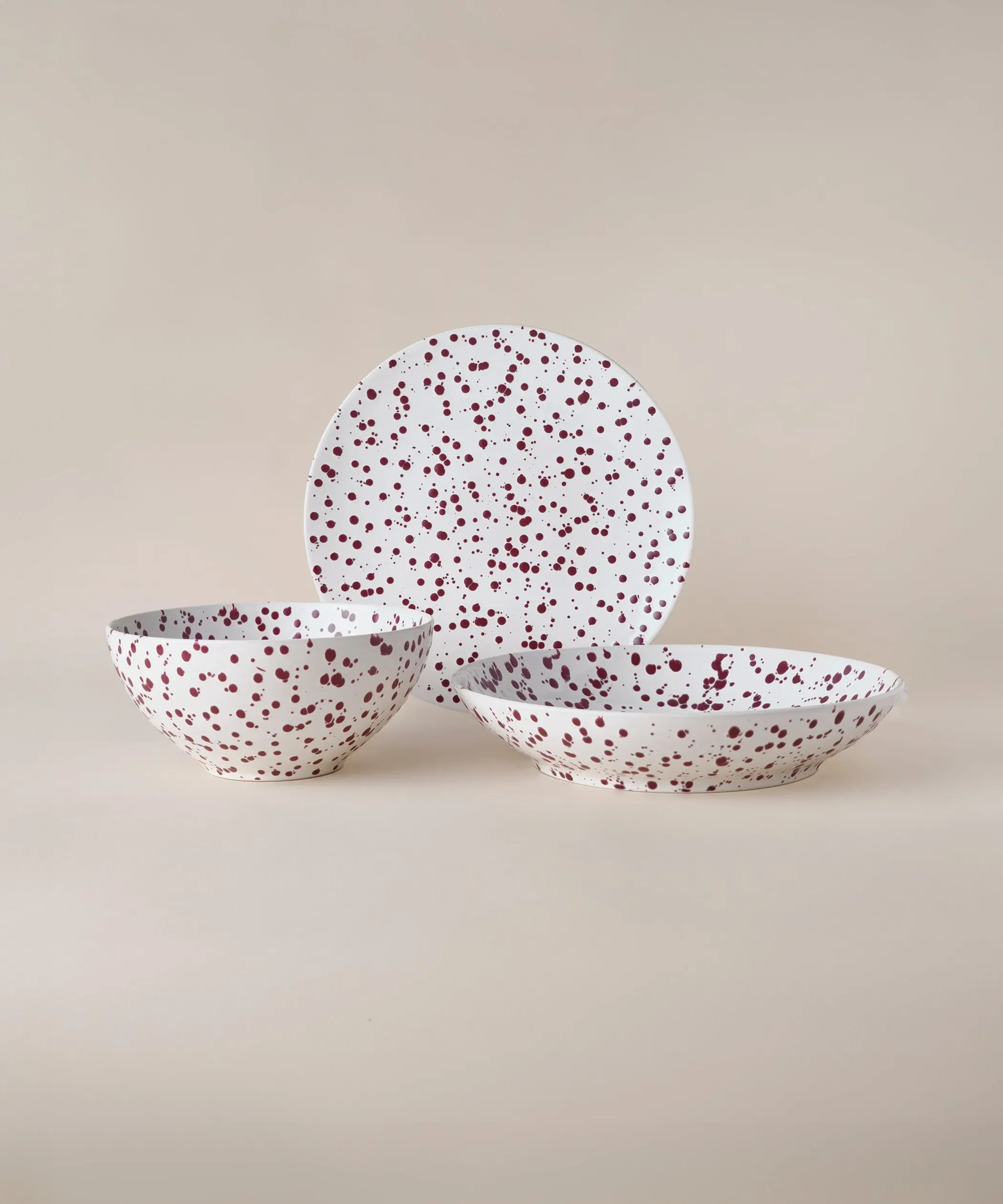 Splatter Serving Set - Plum image