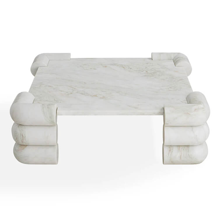 Circuit Marble Cocktail Table lifestyle