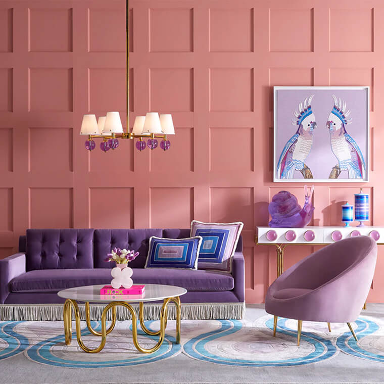 Wright Sofa with Bullion Fringe