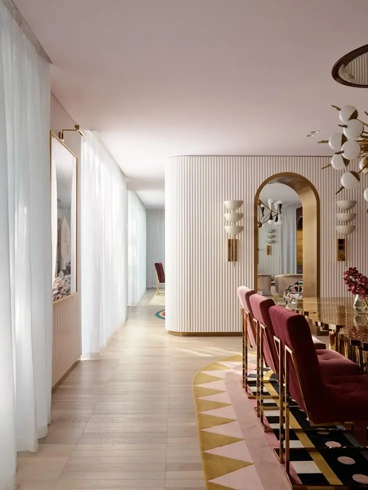 Combining textures, like hardwood with metal accents or integrating various cabinetry styles