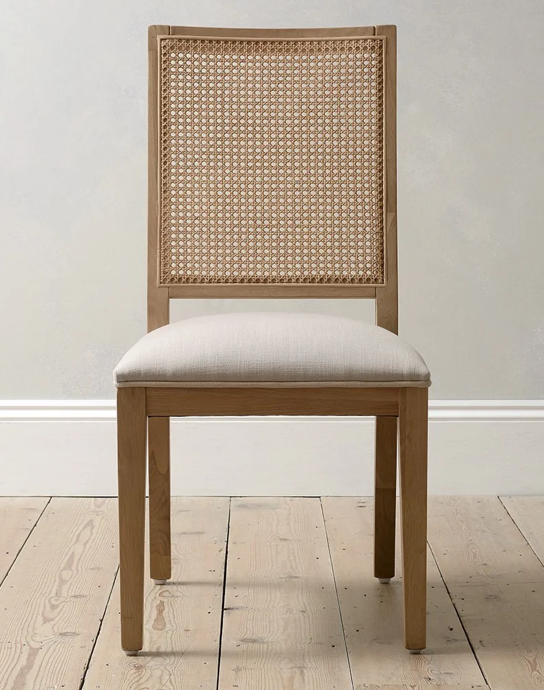 Elkstone Mellow Oak Rattan Back Chair