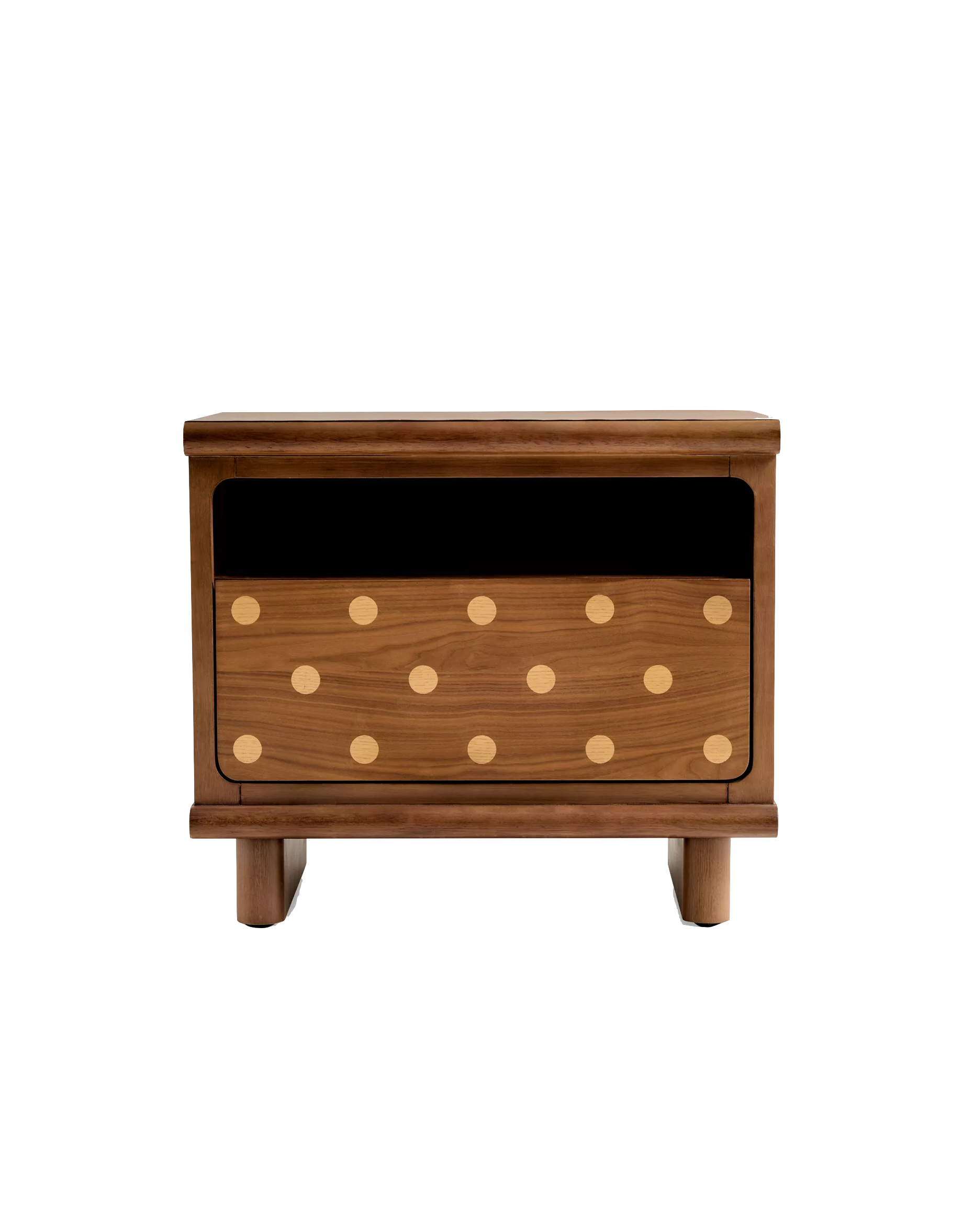 Anthropologie Helix Open Wood Nightstand