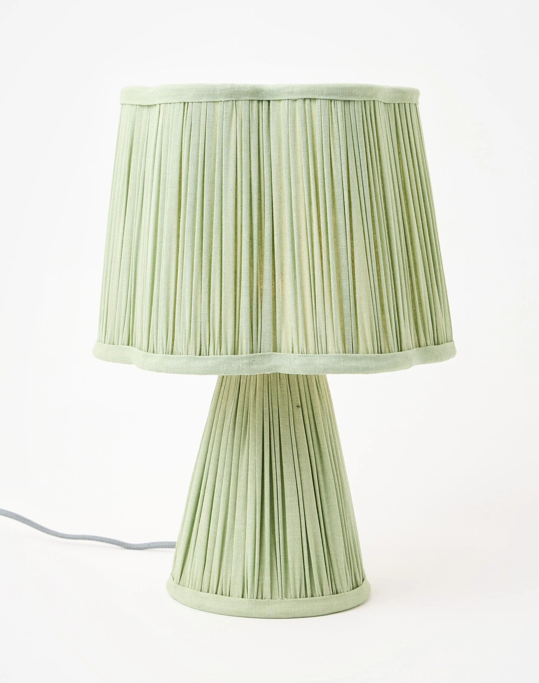 Pli Green Pleated Desk & Table Lamp