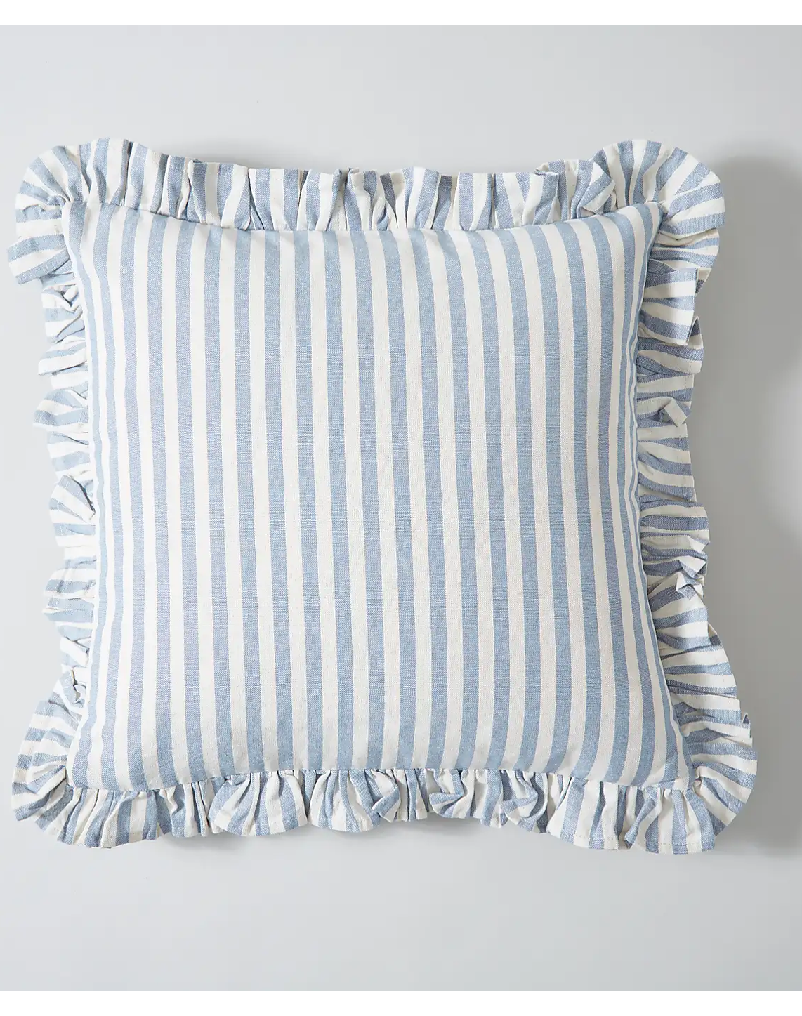 Linford Stripe Frilled Square Cushion Cover