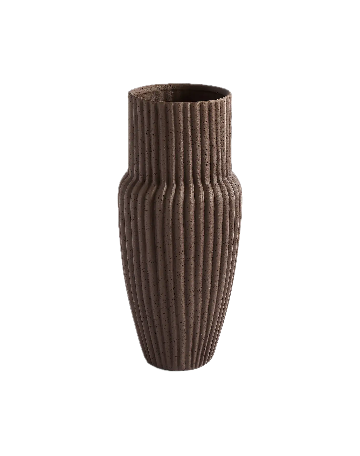 Dunelm Ribbed Stone Vase