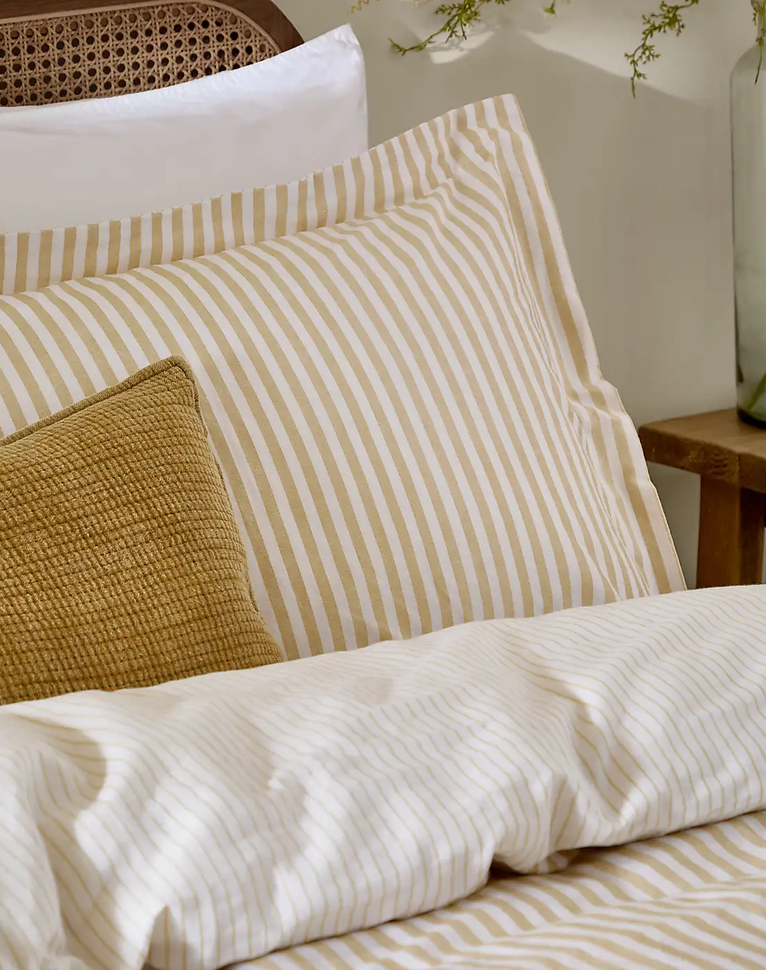 Yard Hebden Reversible 100% Cotton Duvet Cover & Pillowcase Set