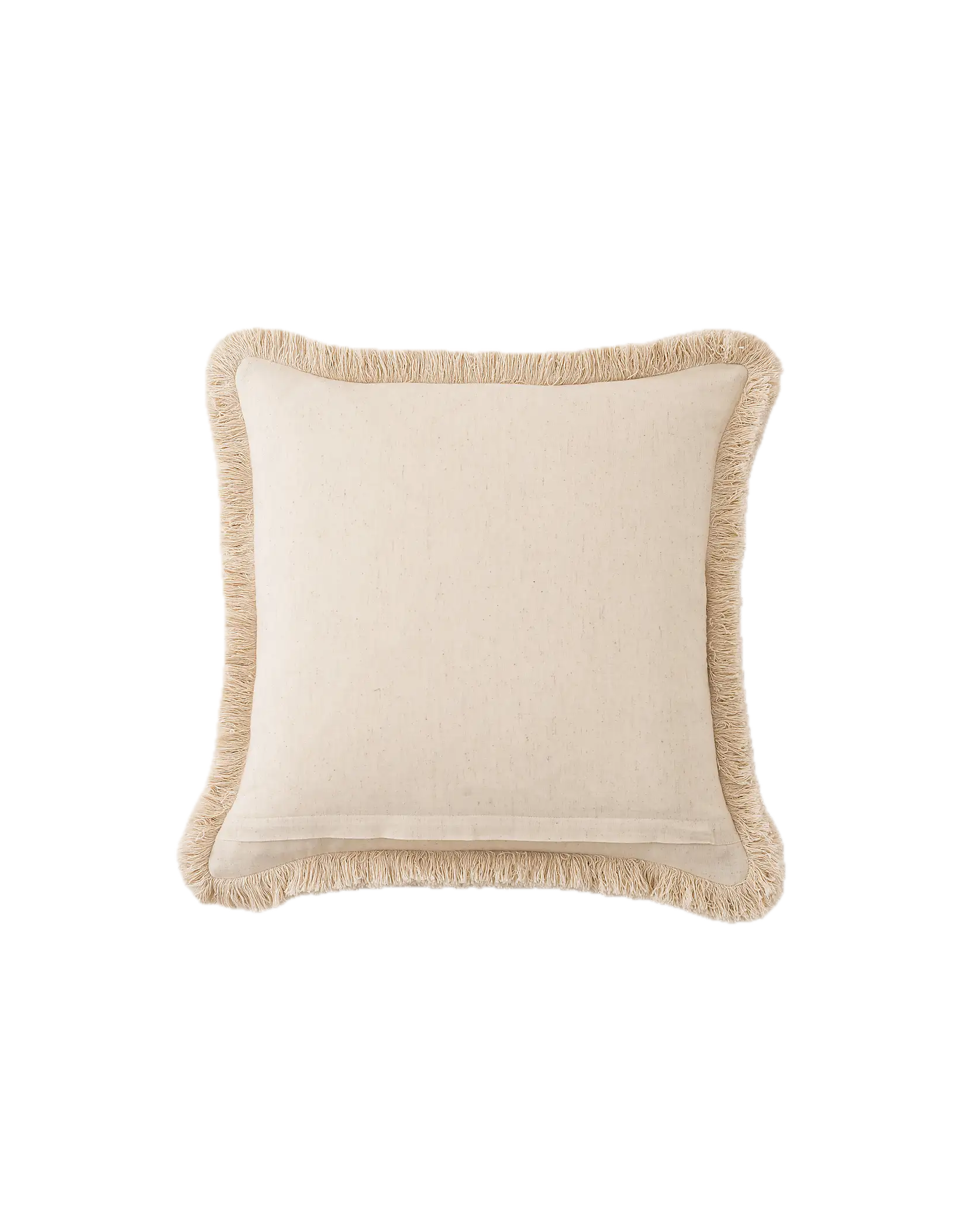 Boucle Fringe Square Cushion