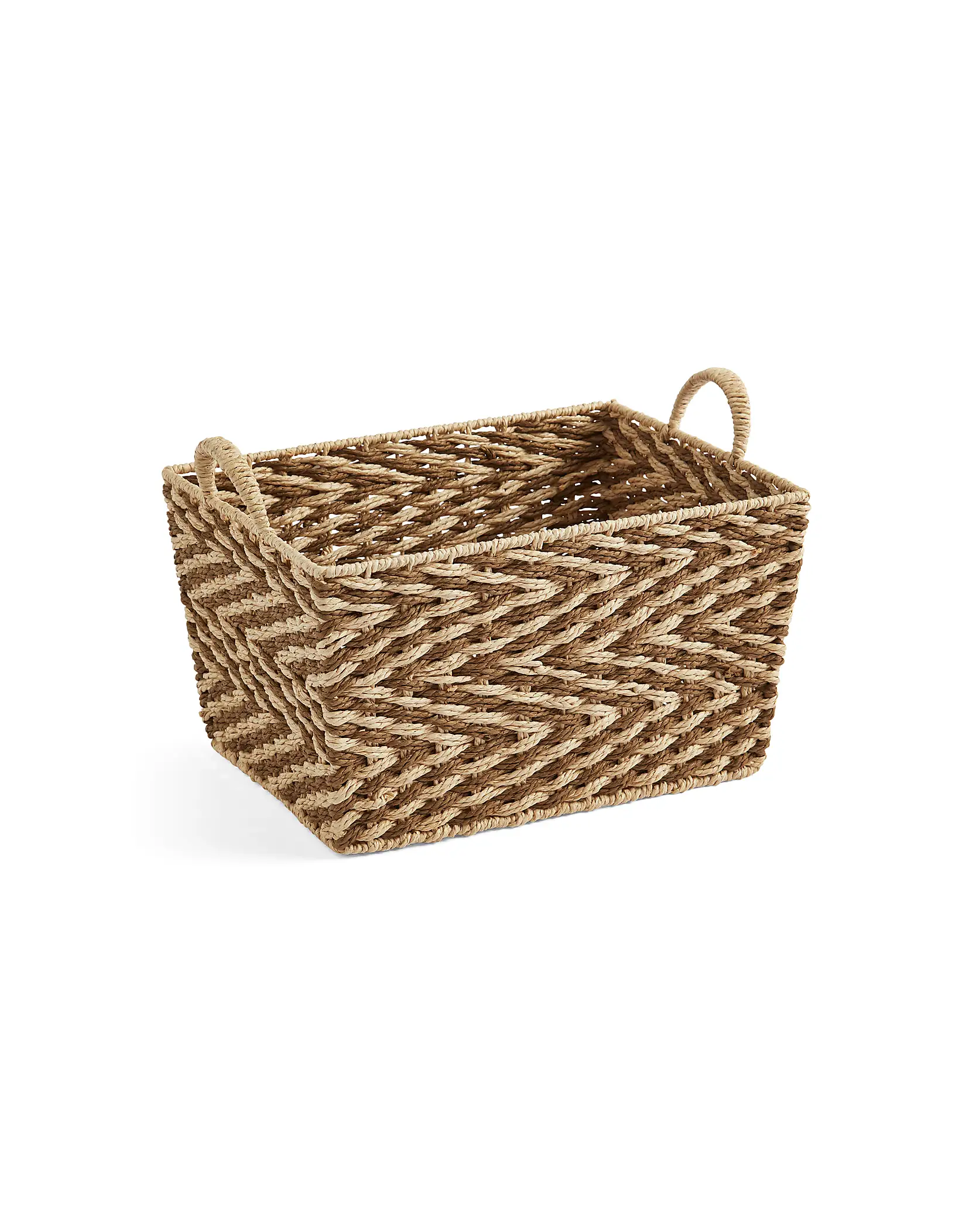 Dunelmm Zig Zag Rectangle Basket