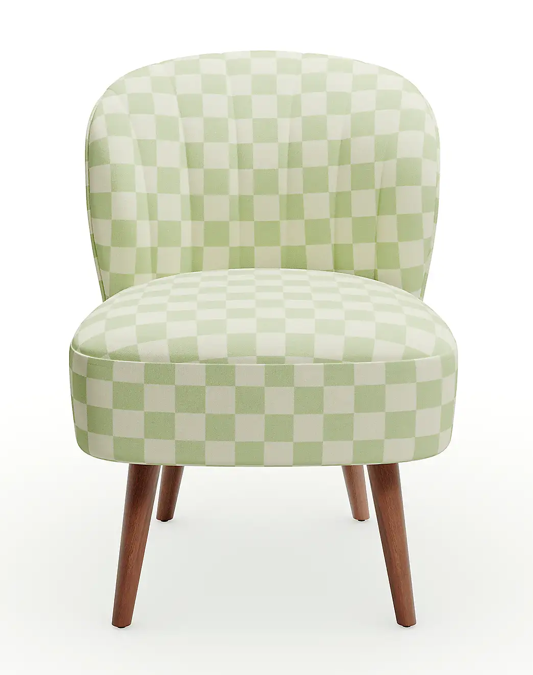 Colette Checkerboard Textured Weave Accent Chair