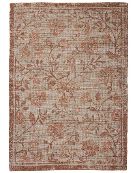Dunelm Dua Floral Jute Rug