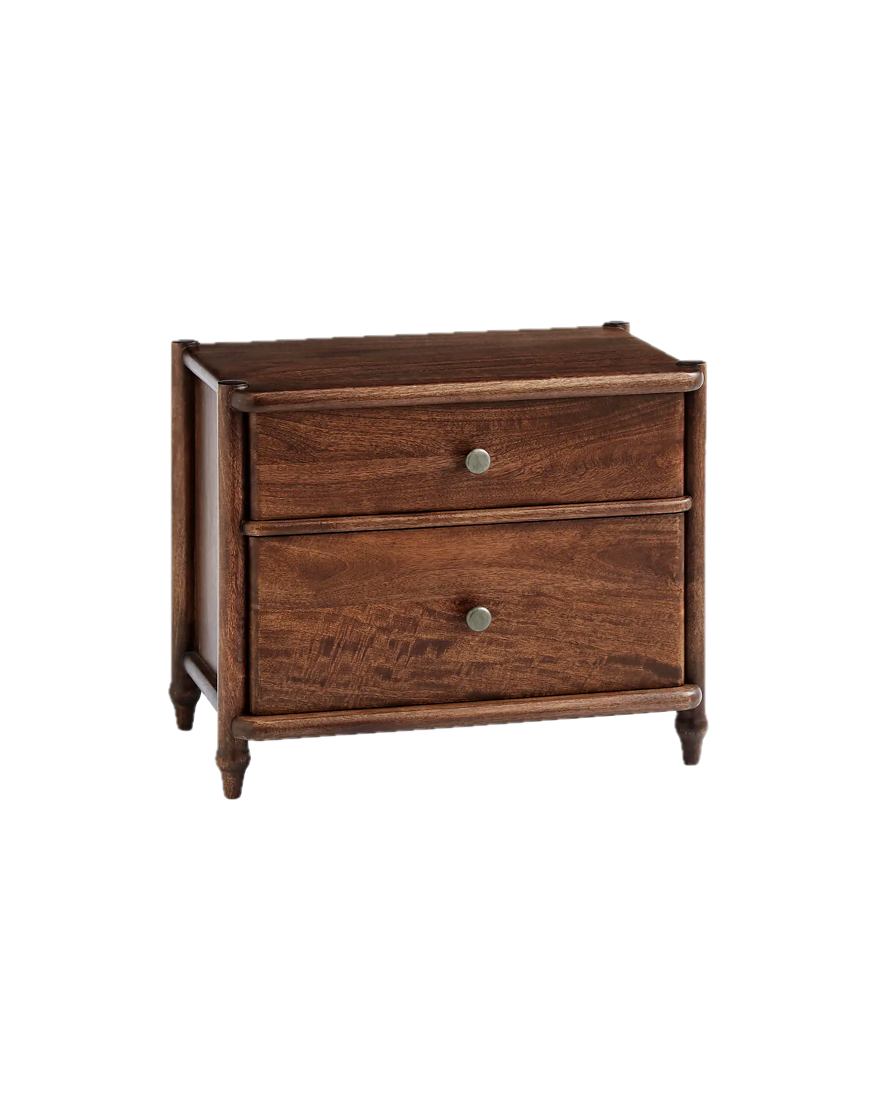 Elma 2 Drawer Bedside Table, Mango Wood