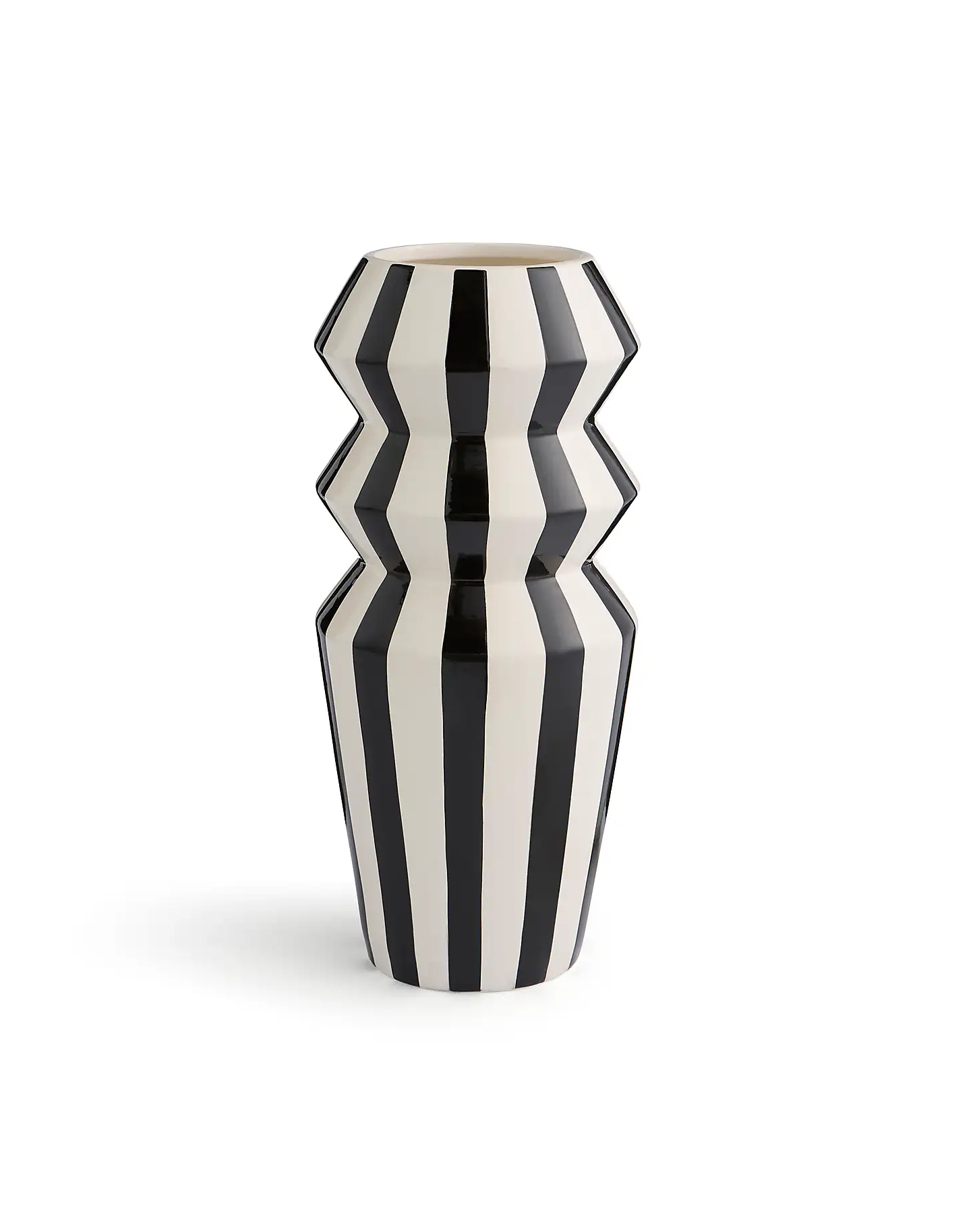Dunelm Striped Angular Vase
