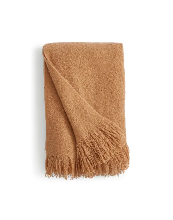 Brushed Boucle Throw