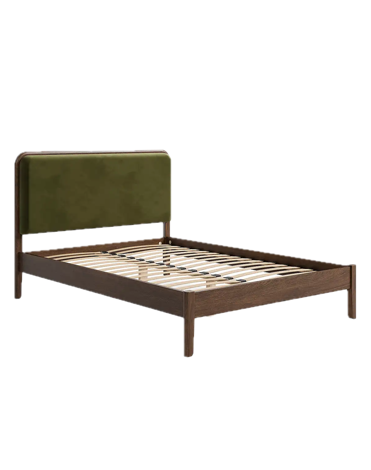 Darla Velvet & Wood Effect Bed Frame