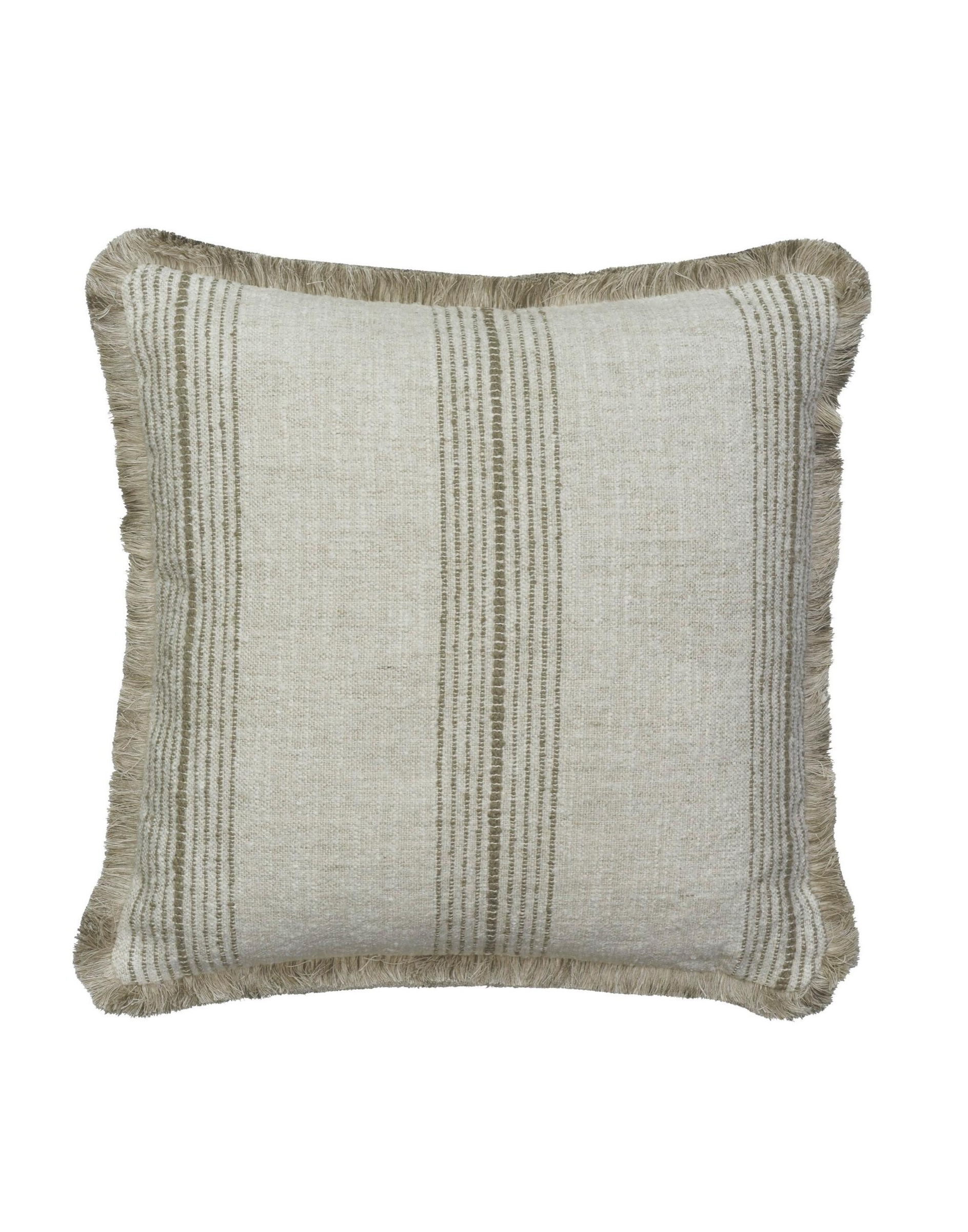 392787 atrani stripe taupe alezio gold trim cushion sml