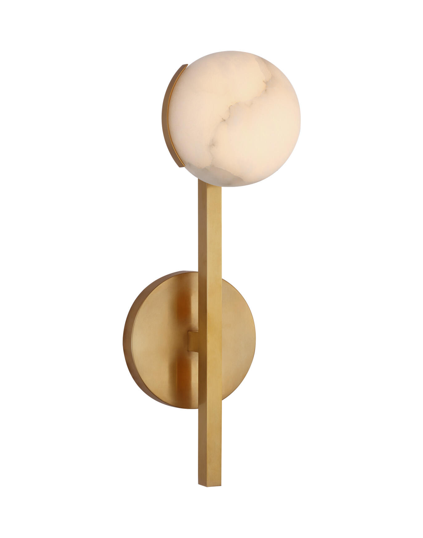 435458 pedra petite tail wall light brass