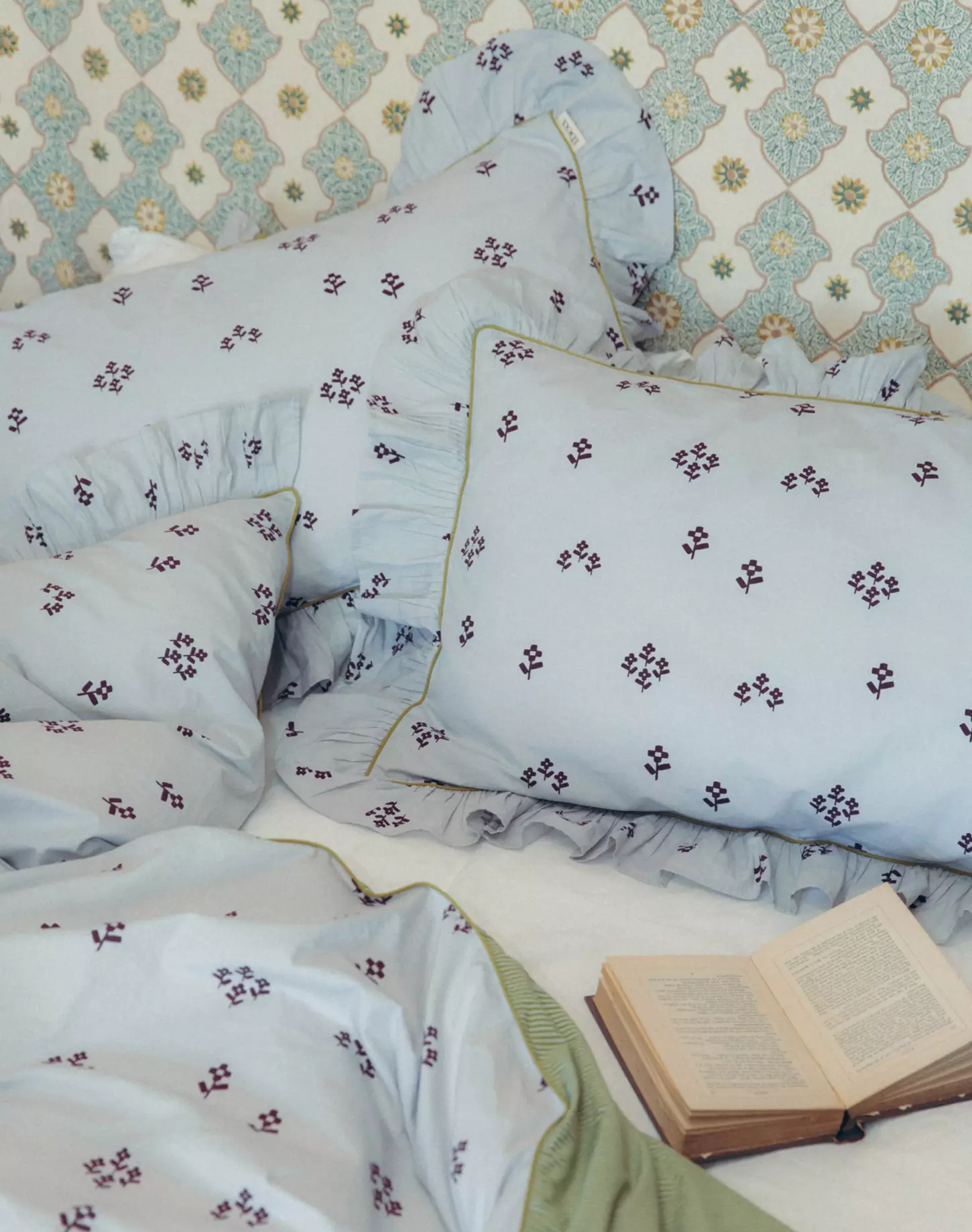Anthropologie Cottage Floral Bedding Set