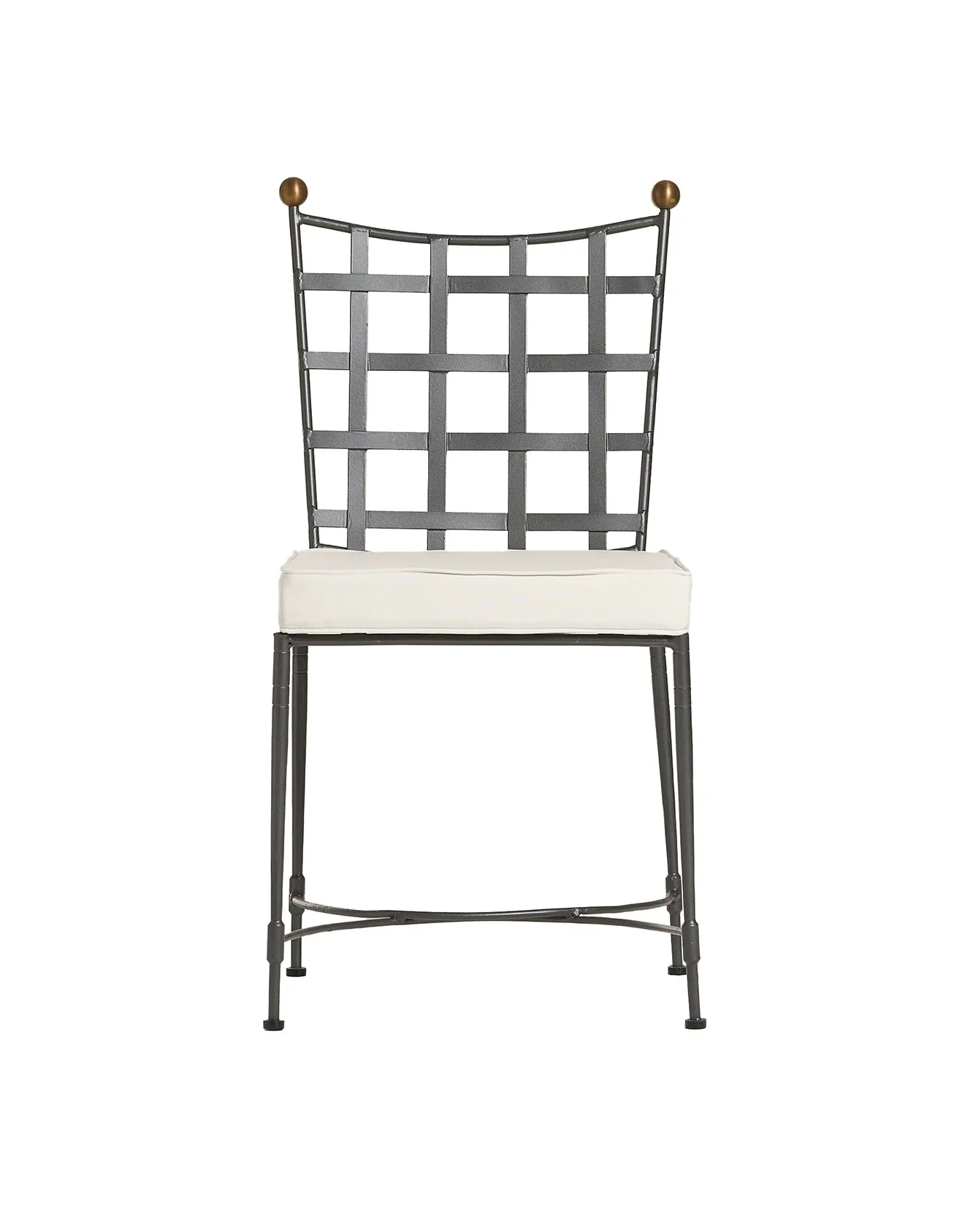 DMG Fiesole Crossweave Cushioned Wrought-Iron Chair