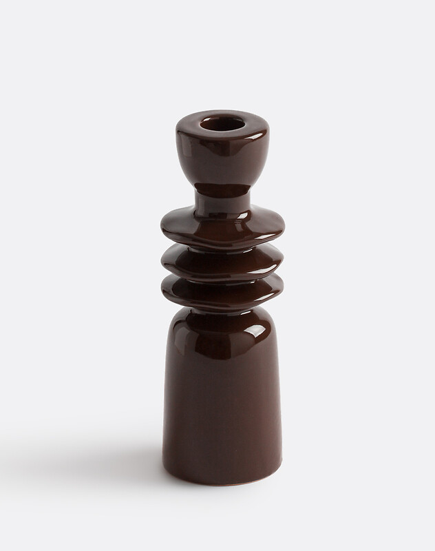 Greta 18cm High Ceramic Candlestick