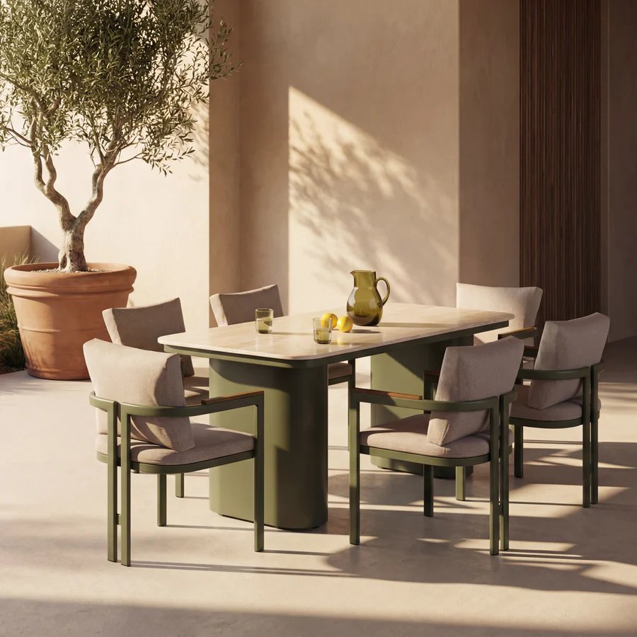 Cult Furniture Levan 6 Seat Garden Dining Set