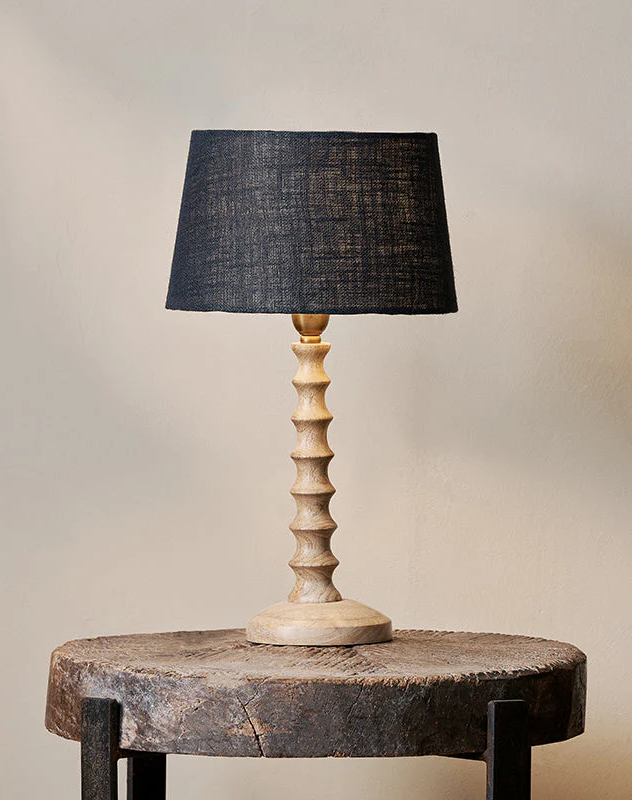 Avisa Mango Wood Bedside Table Lamp nkuku