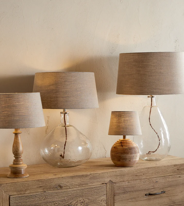 EL15 EL1501 EL1502 EL1503 EL1504 Embaata Linen Lampshade Natural Nkuku 1