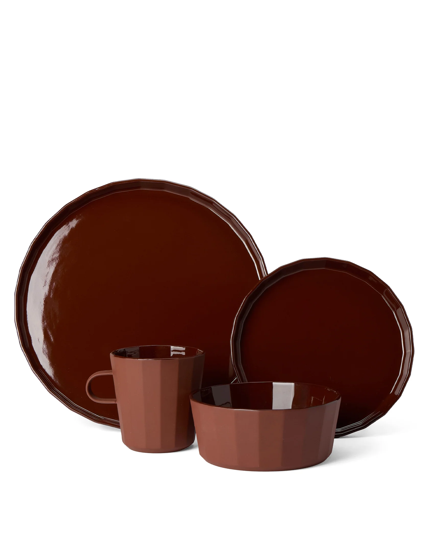 Fade Breakfast Set Cacao 16 Piece 1