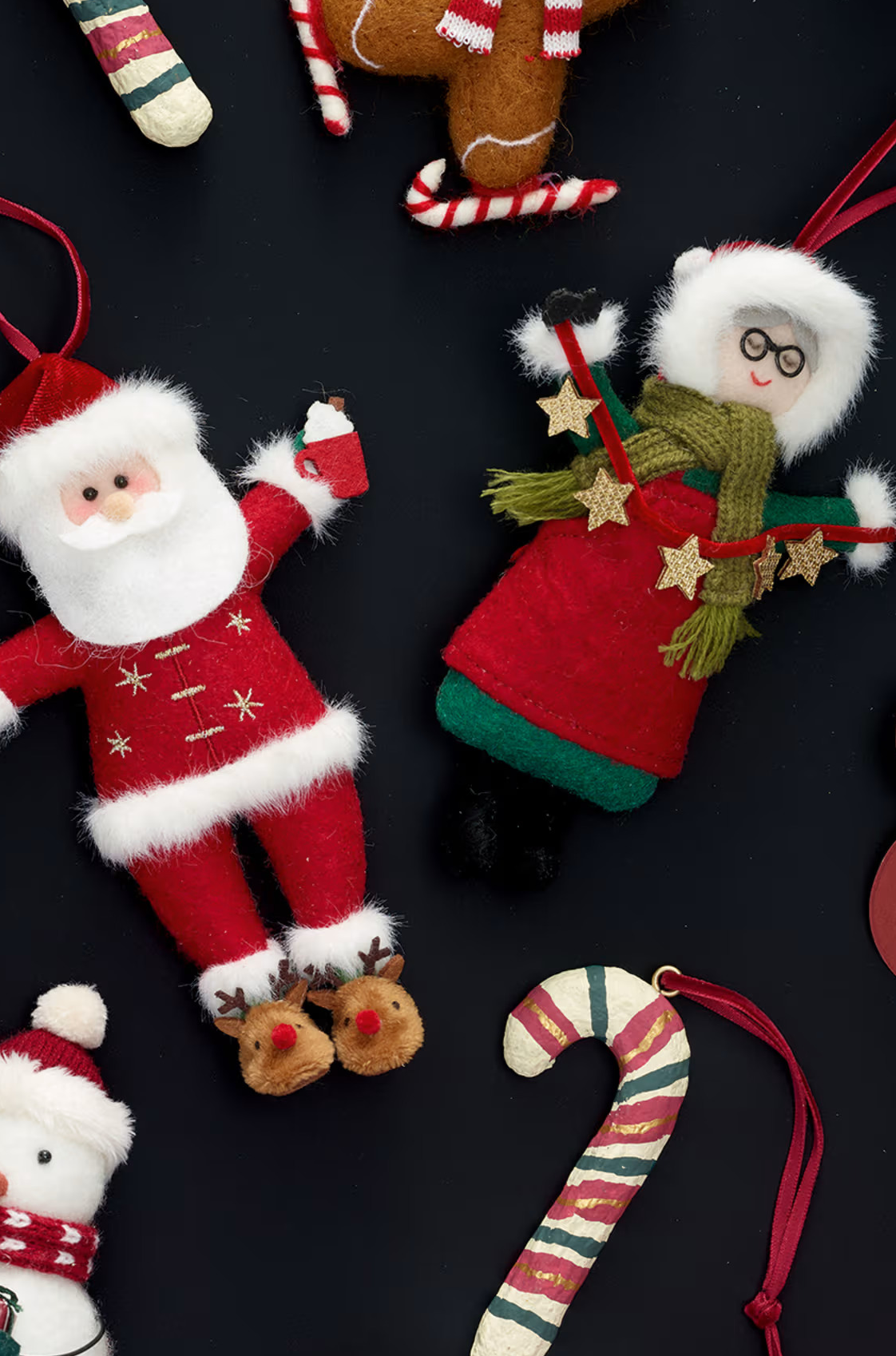 Felt Hanging Mother Claus Decoration (2)