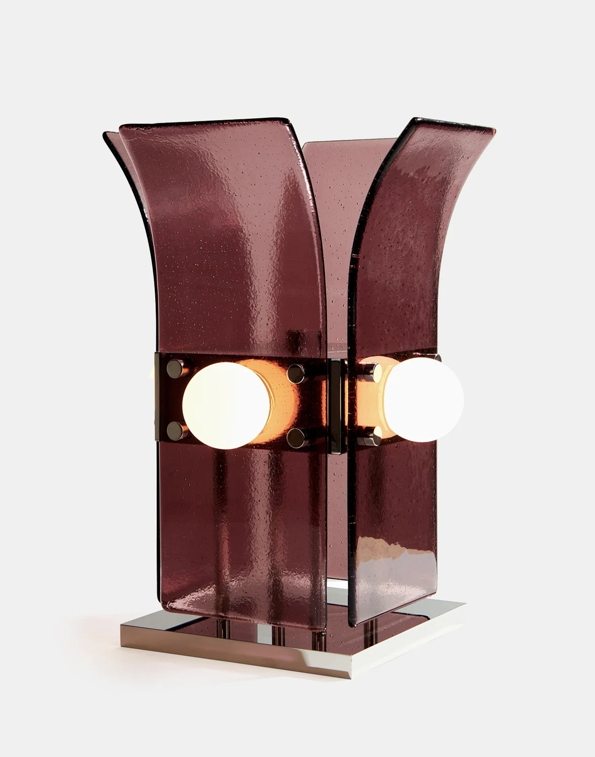 Monologue London Blue Green Works Palm Table Lamp Plum 01