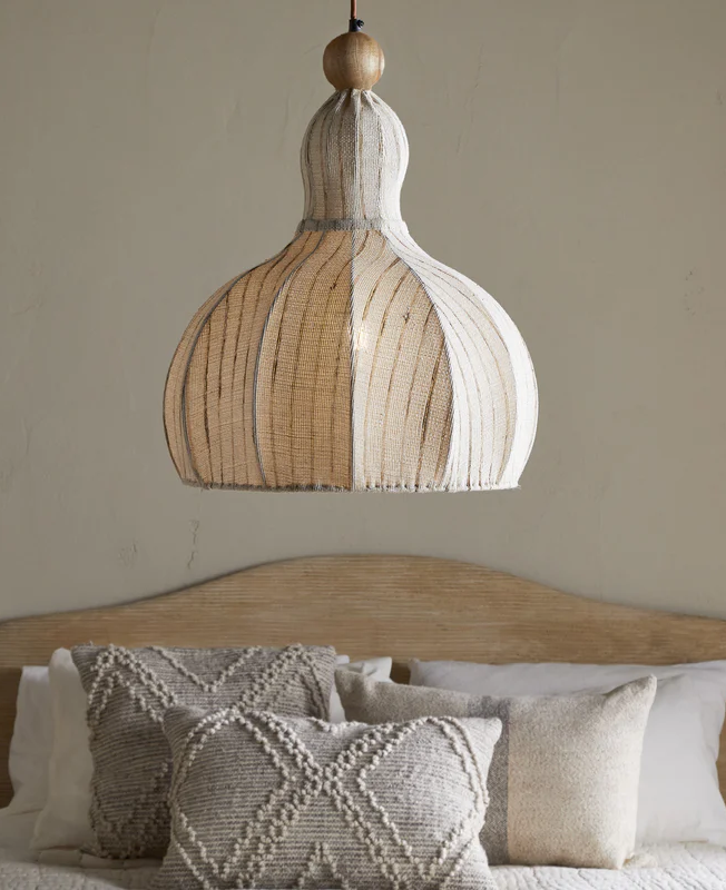 NP58906 NP58908 Kela Fabric Pendant Off White nkuku 1