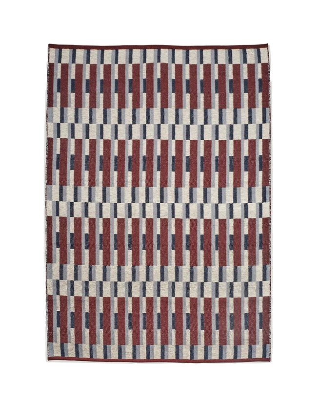 Heal's Offset Rug Burgundy