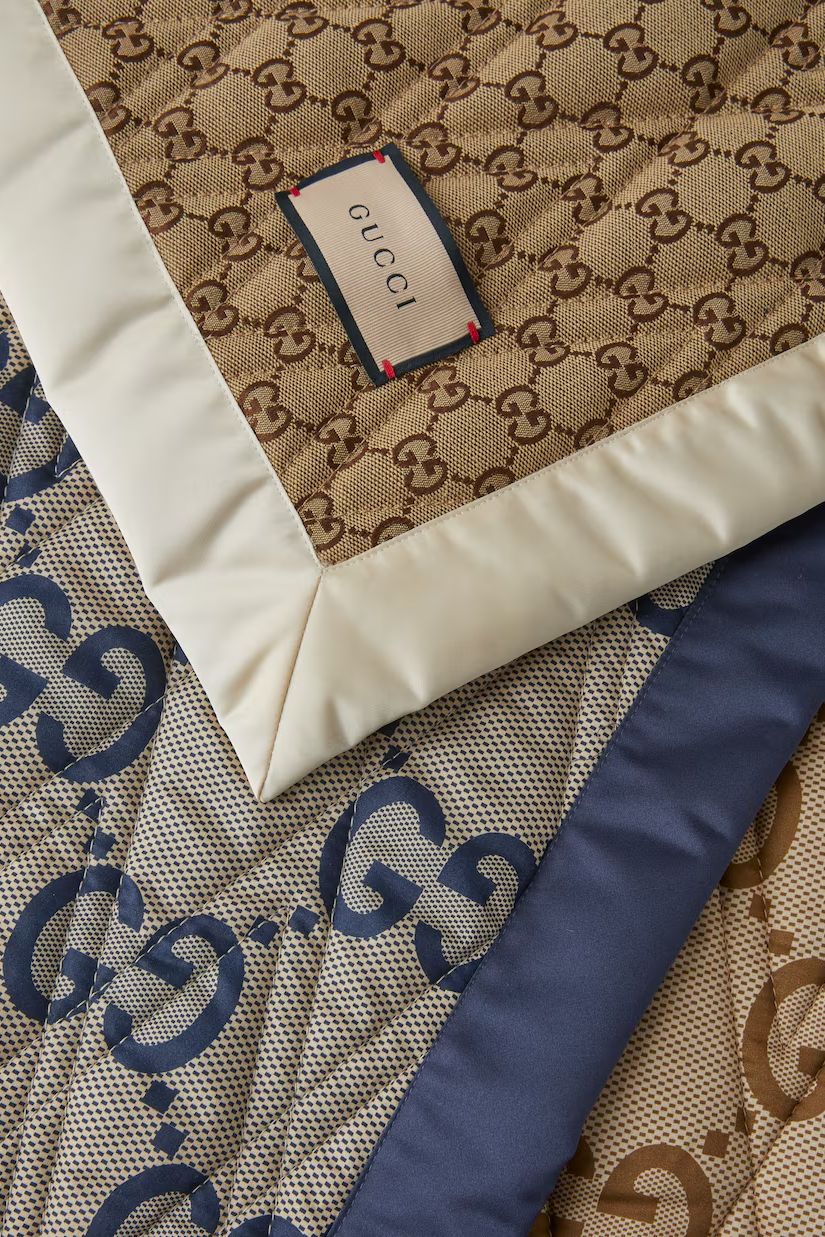 Gucci
GG quilted cotton-blend blanket