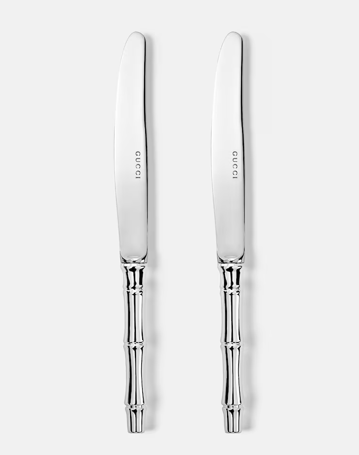 Gucci
Set of 2 silver-plated knives