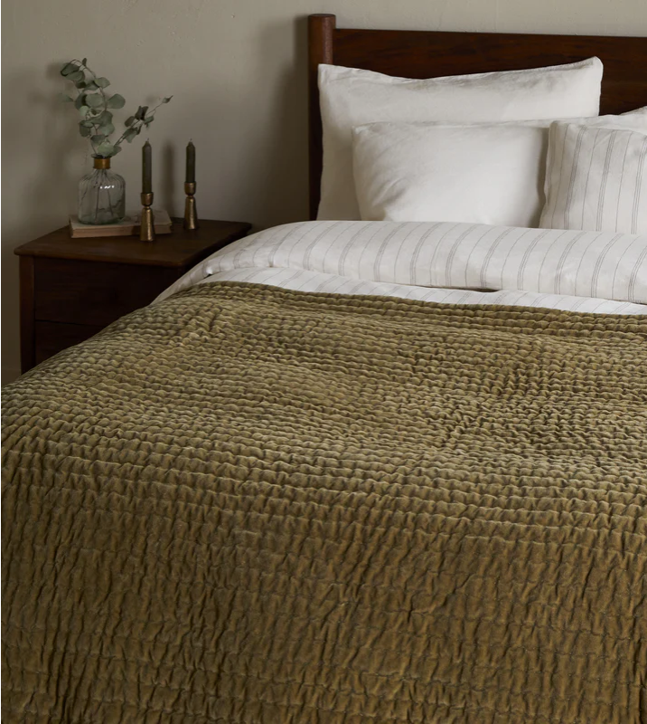 Pilani Velvet Linen Cushion Cover Moss nkuku 2