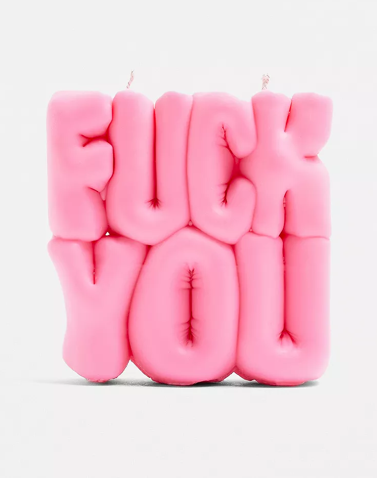 Wavey Casa Pink F*ck You Puffer Candle