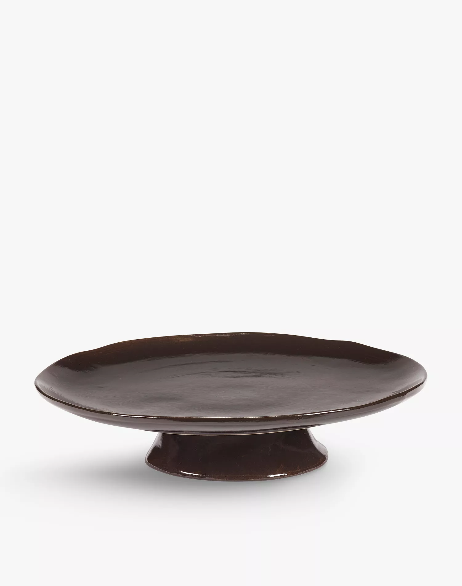 Ebony La Mere large stoneware plate 30.5cm